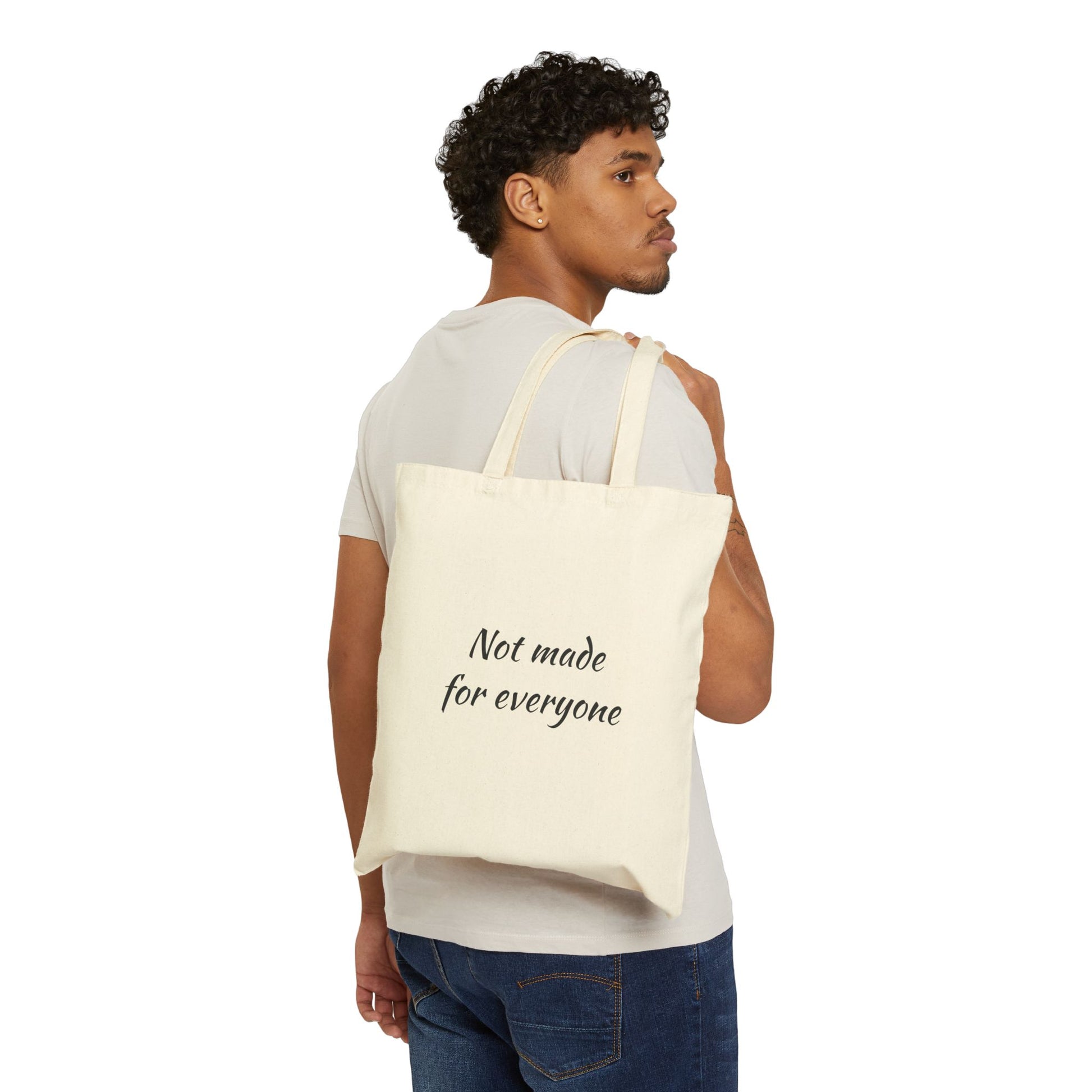 The Everyday Rebel – Natural/Black Tote Bag