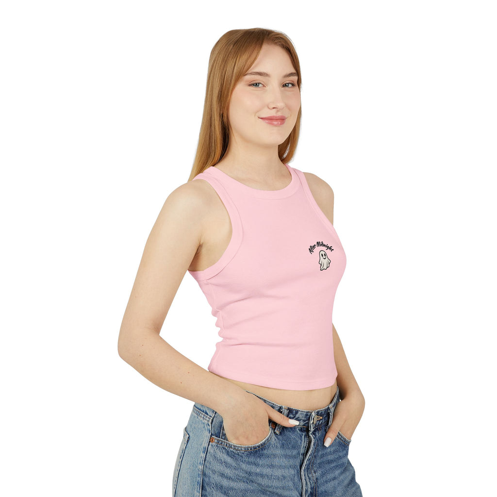 👻 Ghost Crop Tank – After Midnight Halloween Edition