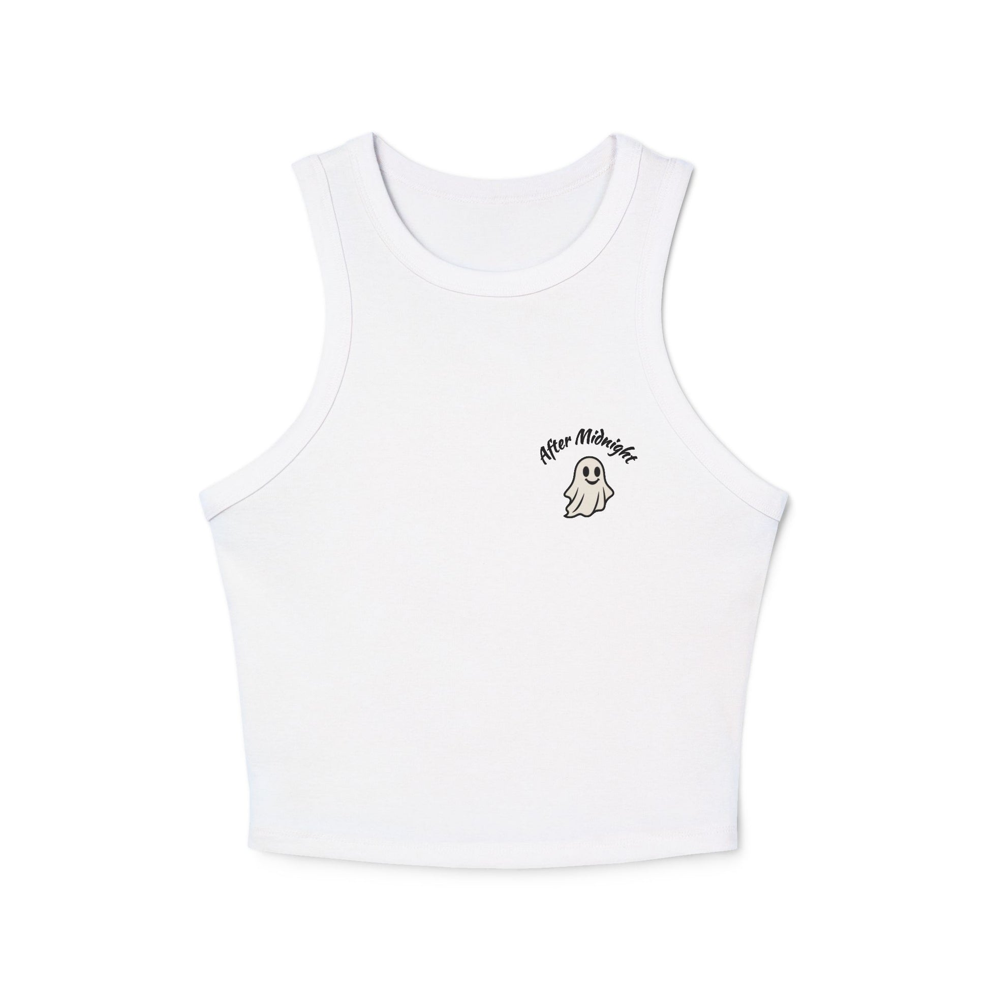 👻 Ghost Crop Tank – After Midnight Halloween Edition
